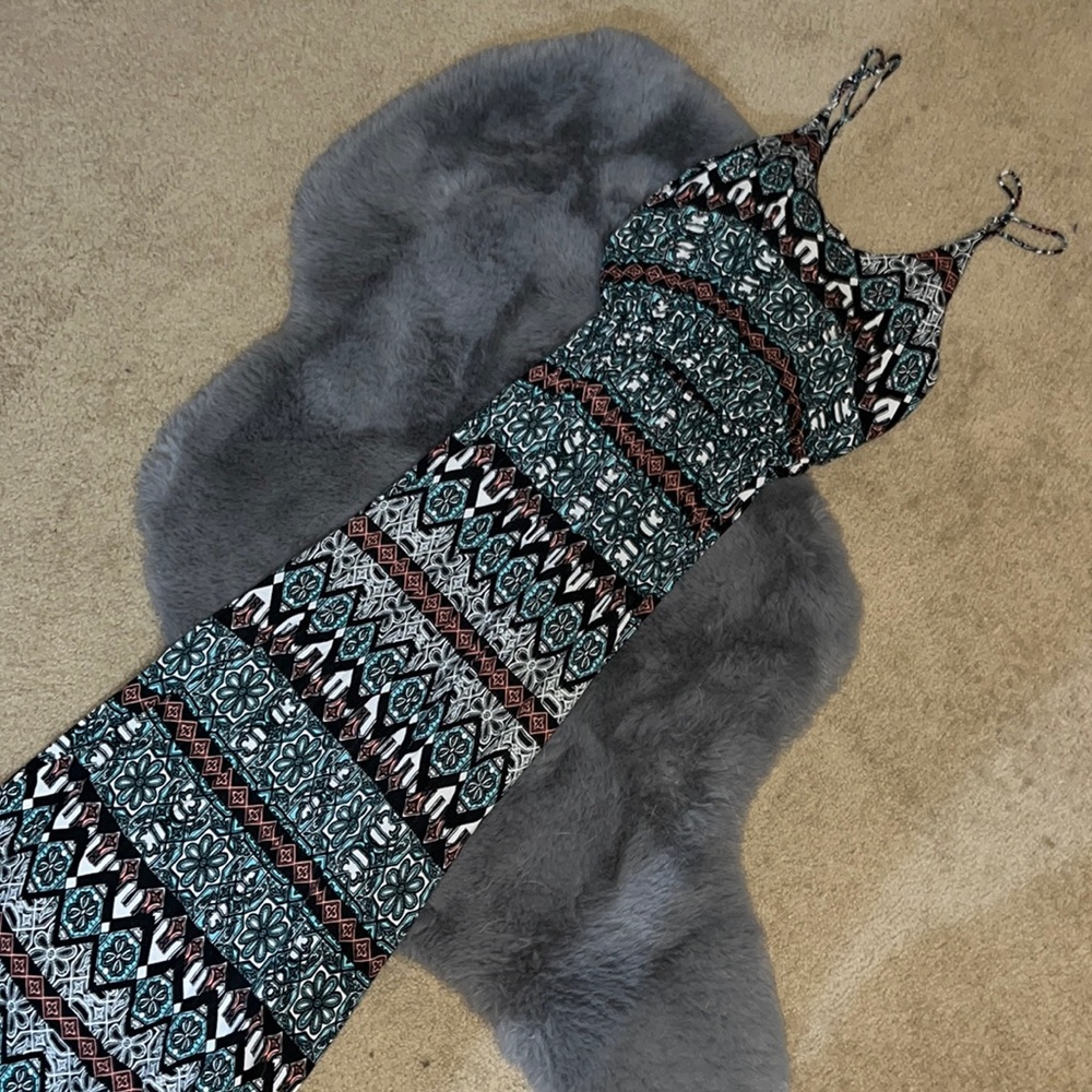 Maxi printed dress